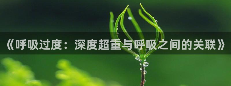 51漫画最新版：《呼吸过度：深度超重与呼吸之间的关联》
